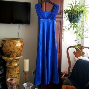 ROYAL BLUE A-LINE DRESS🎉